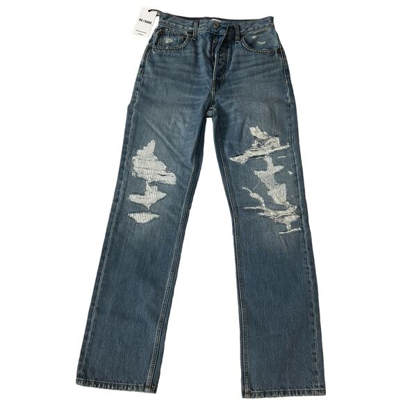 RE/DONE Women's Jeans Size 23 90s High‎ Rise Loose Buttonfly NEW - Picture 1 of 12